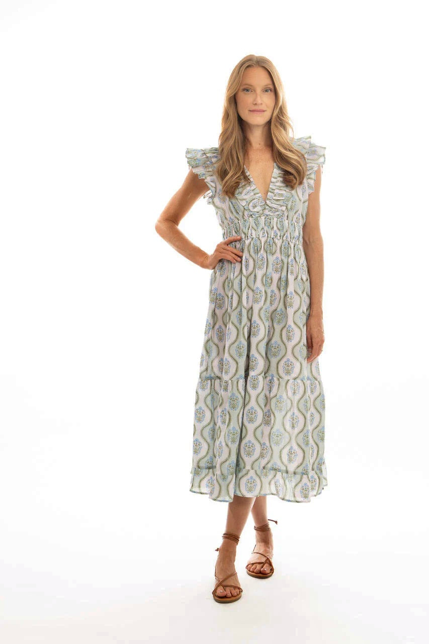 Cora Dress in soft mint by Bindu