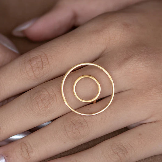Open Ring in gold by Eneida Franca