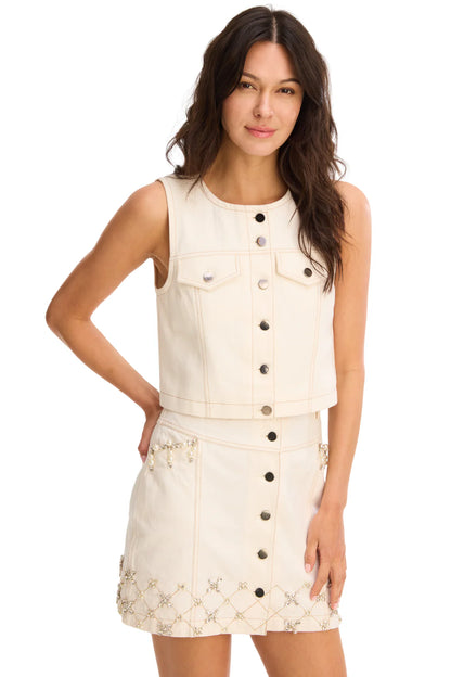 Andie Vest in off-white by Allison