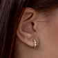 CZ Mini Hoop Earring by Eneida Franca