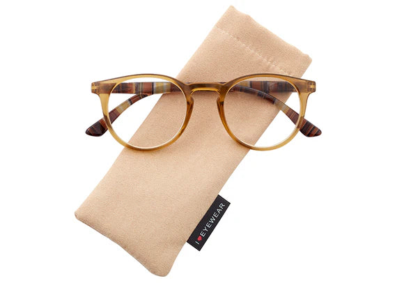 Arlo Reading Glasses: Honey / +1.50