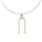 Arches Neckwire in gold by Kenda Kist