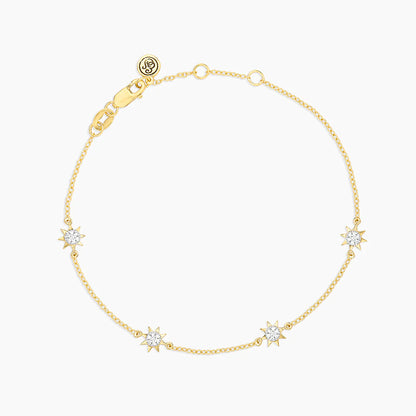 You Are My Sunshine Chain Bracelet in gold by Ella Stein
