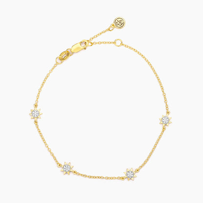 You Are My Sunshine Chain Bracelet in gold by Ella Stein