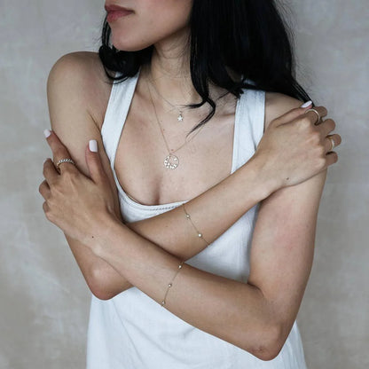 You Are My Sunshine Chain Bracelet in gold by Ella Stein