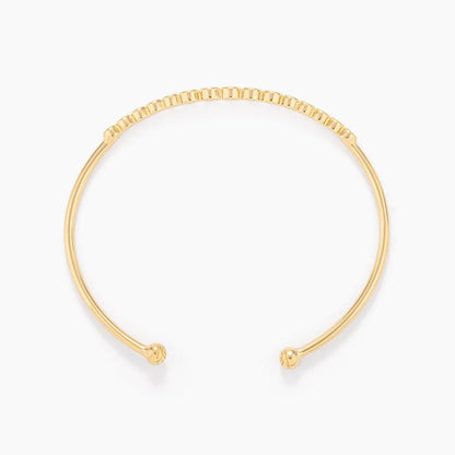 Multi Circle Cuff Bracelet in gold by Ella Stein