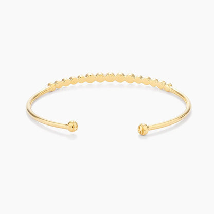 Multi Circle Cuff Bracelet in gold by Ella Stein