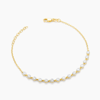 Sparkling Tennis Bracelet in gold by Ella Stein