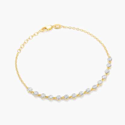 Sparkling Tennis Bracelet in gold by Ella Stein