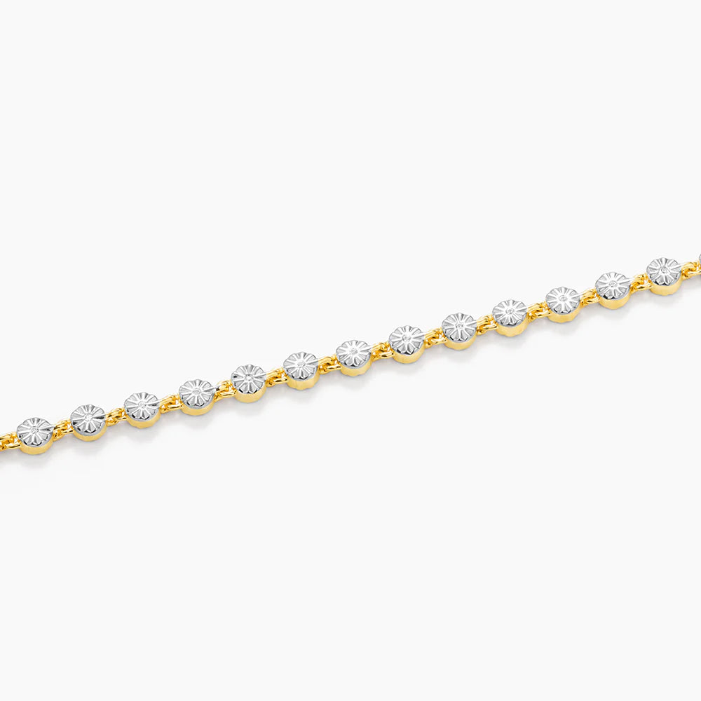 Sparkling Tennis Bracelet in gold by Ella Stein
