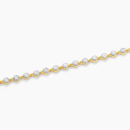Sparkling Tennis Bracelet in gold by Ella Stein