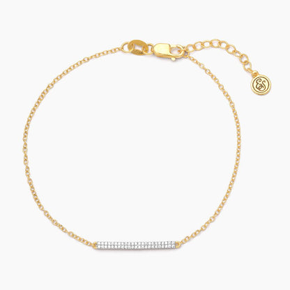 Bridge Chain Bracelet in gold by Ella Stein