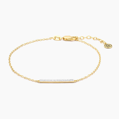 Bridge Chain Bracelet in gold by Ella Stein