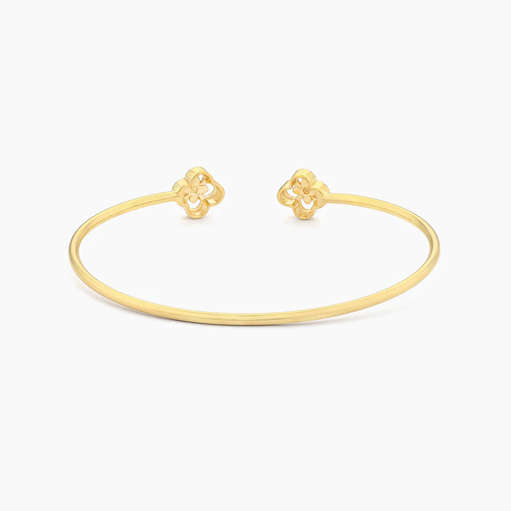 Wildflower Flexi Cuff Bracelet in gold by Ella Stein