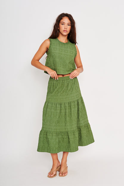 Maya Skirt in green by dRA