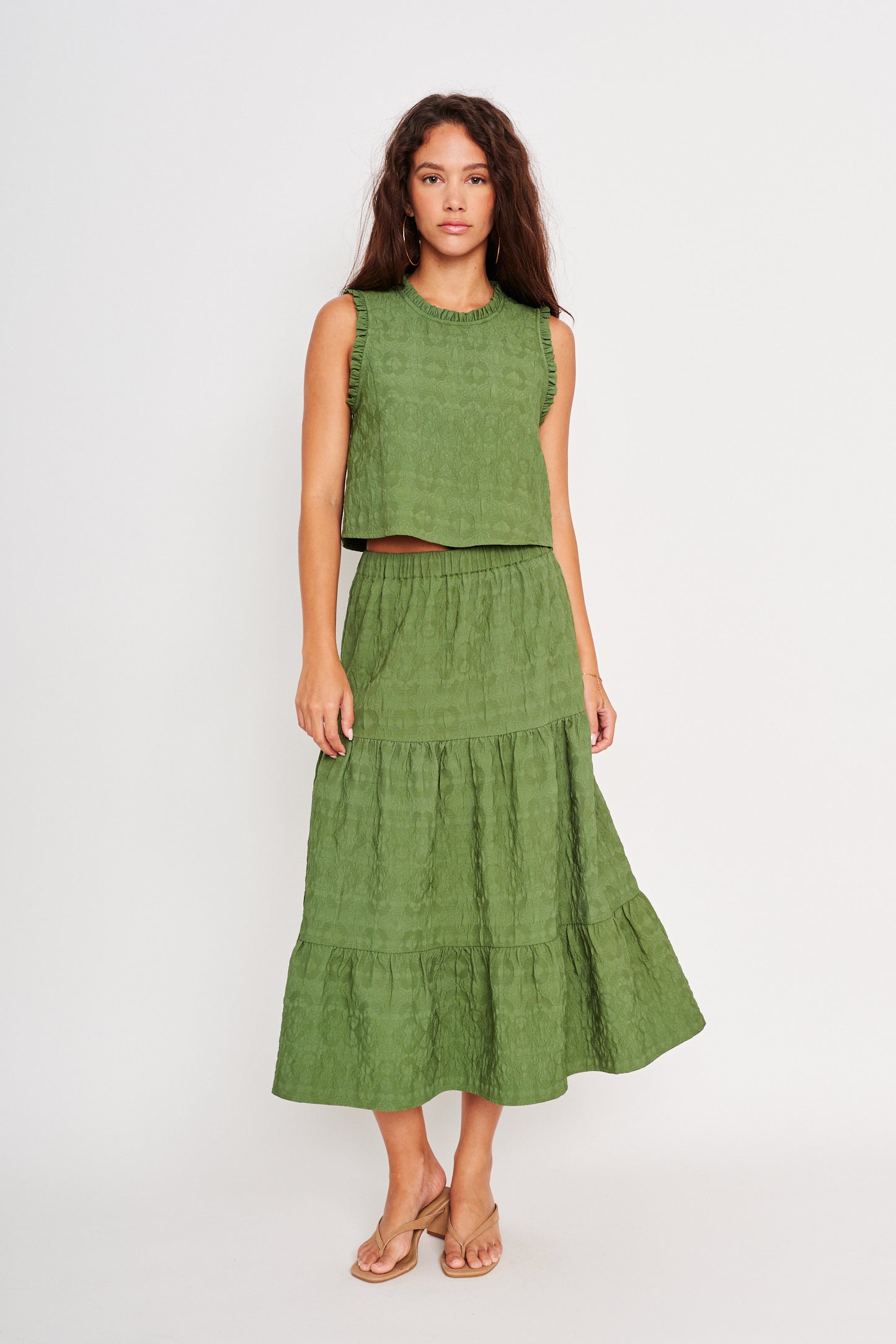 Maya Skirt in green by dRA
