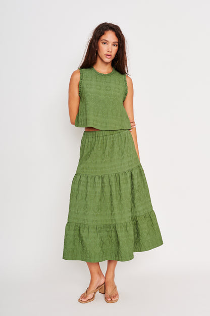 Maya Skirt in green by dRA