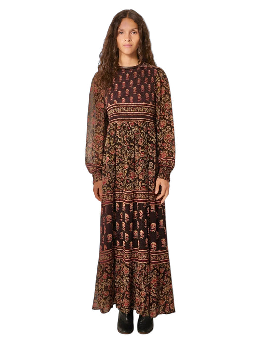 Andrea Maxi Dress in artemisia anguria by Maison Hotel