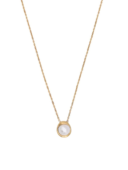Enamored Pearl Necklace in gold by Farrah B