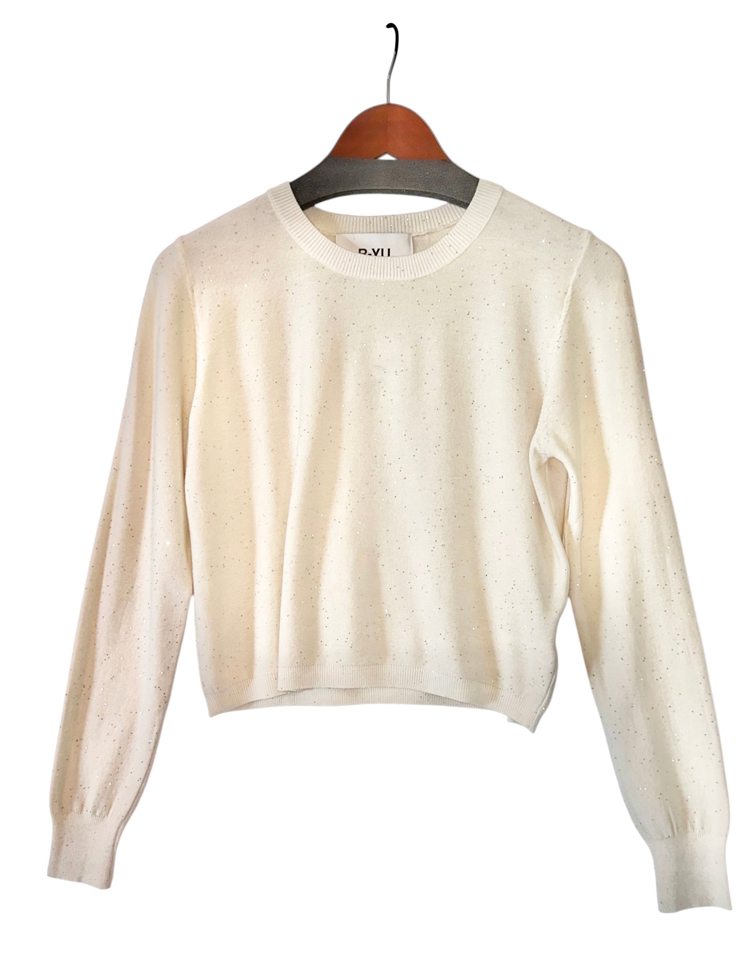 Sparkle Sweater in latte by B-YU
