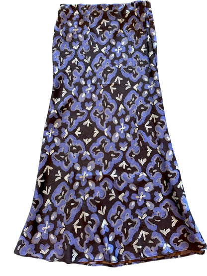 Printed Midi Skirt in Brown by See u Soon