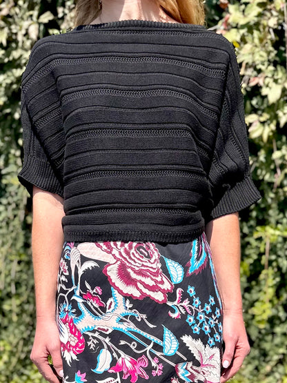 Caro Sweater in black by Cleobella