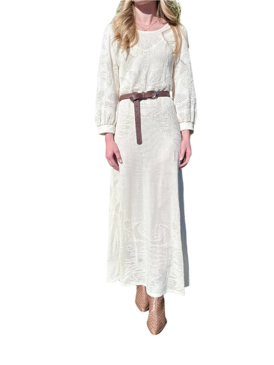 Vanier Sweater Maxi Dress in crudo by Aldo Martins