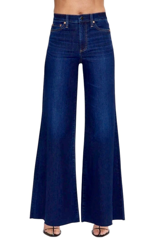 Izzy High Rise Wide Leg Jean in tristesse by Pistola