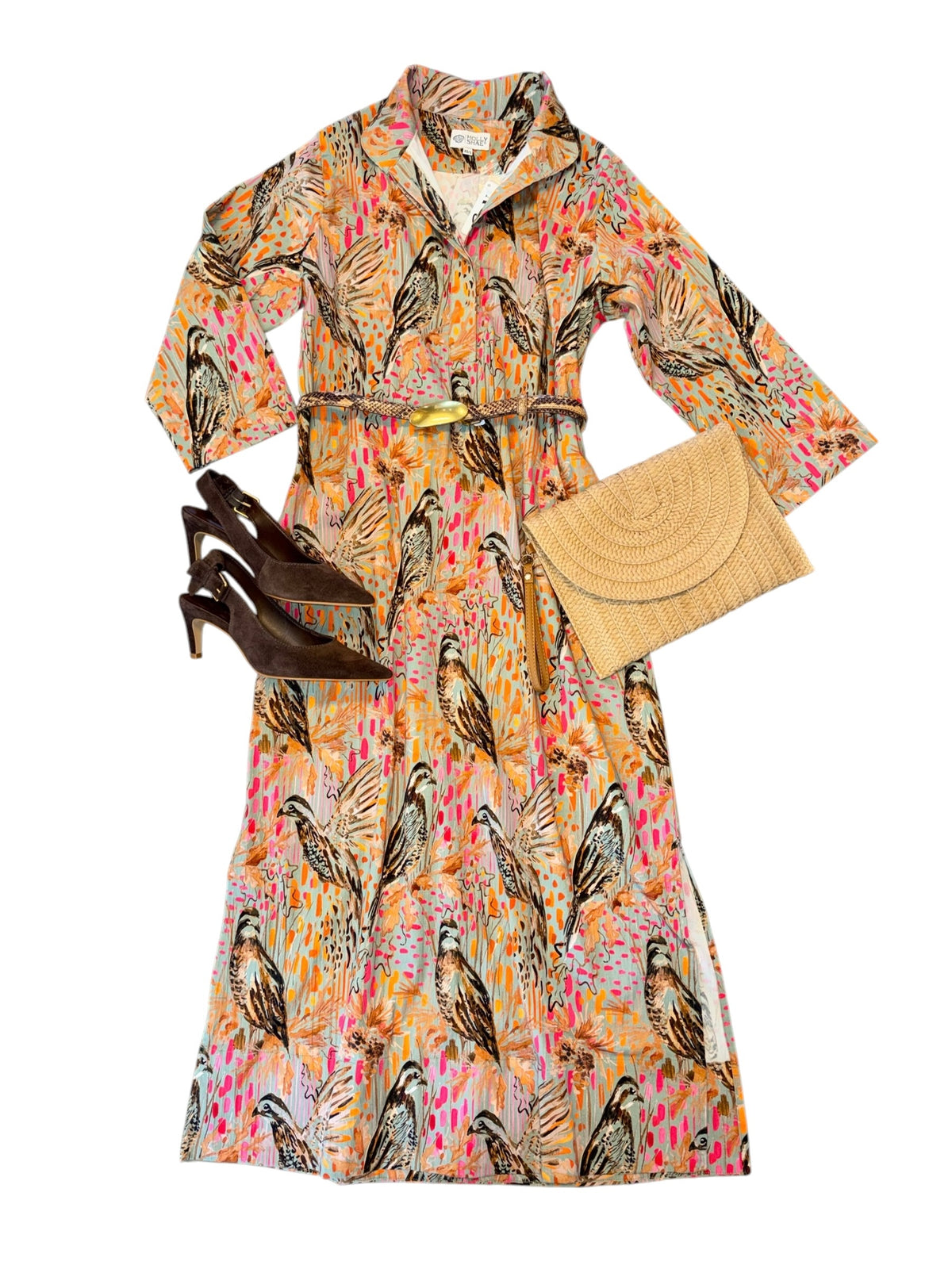 Grace Printed Maxi Dress in wildwood wing by Holly Shae