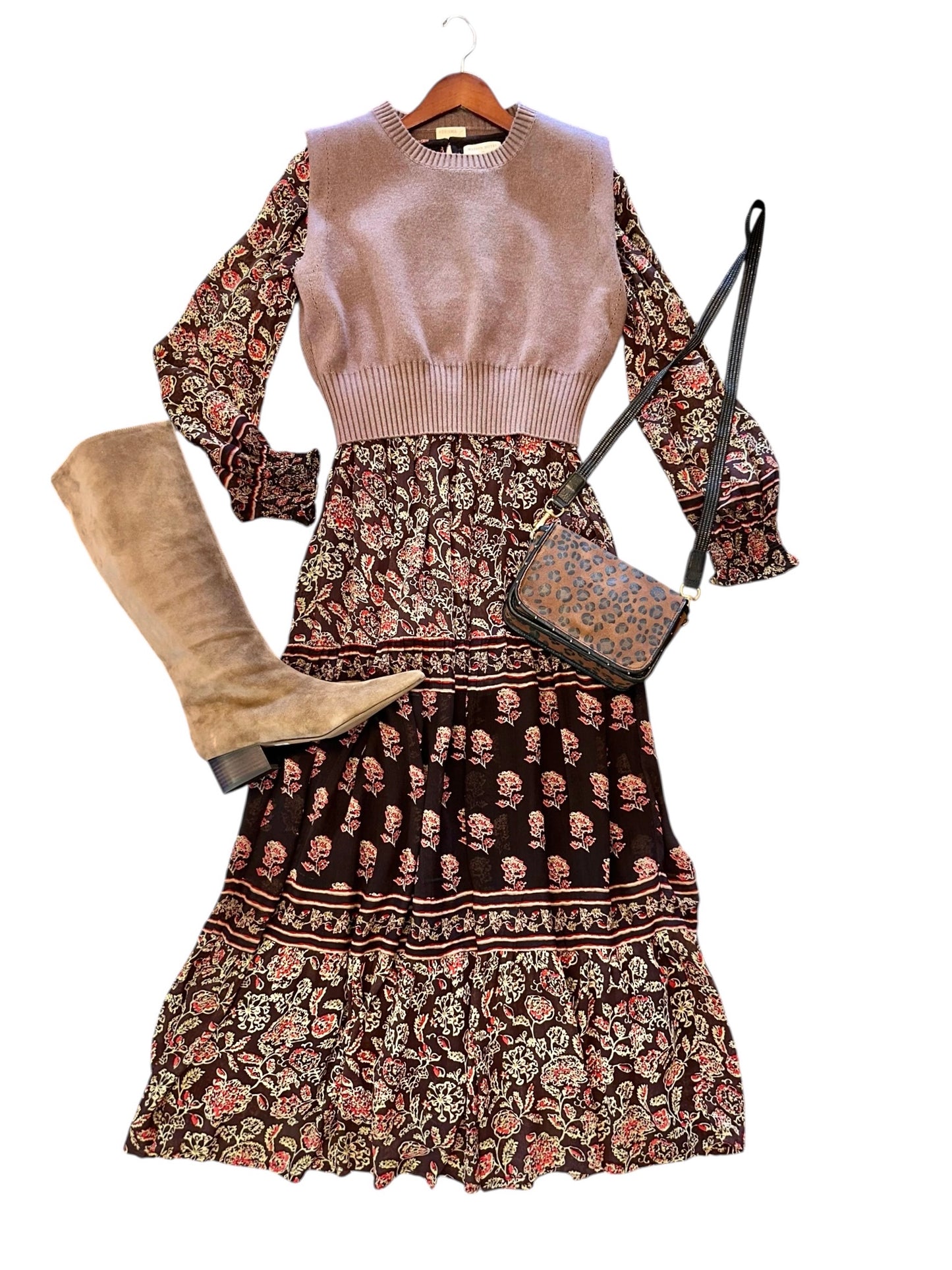 Issa Sweater Top in mocha by Kerisma