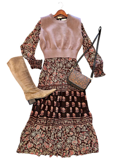 Issa Sweater Top in mocha by Kerisma