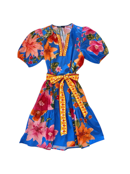 Gwen Dress in capri blossoms by Maude Vivante