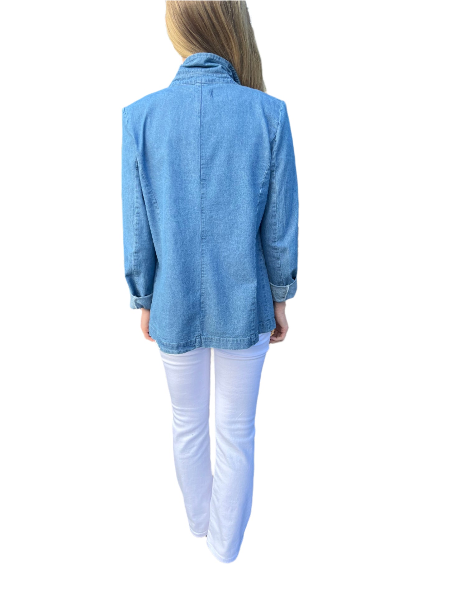 Payton Blazer in chambray by Steve Madden