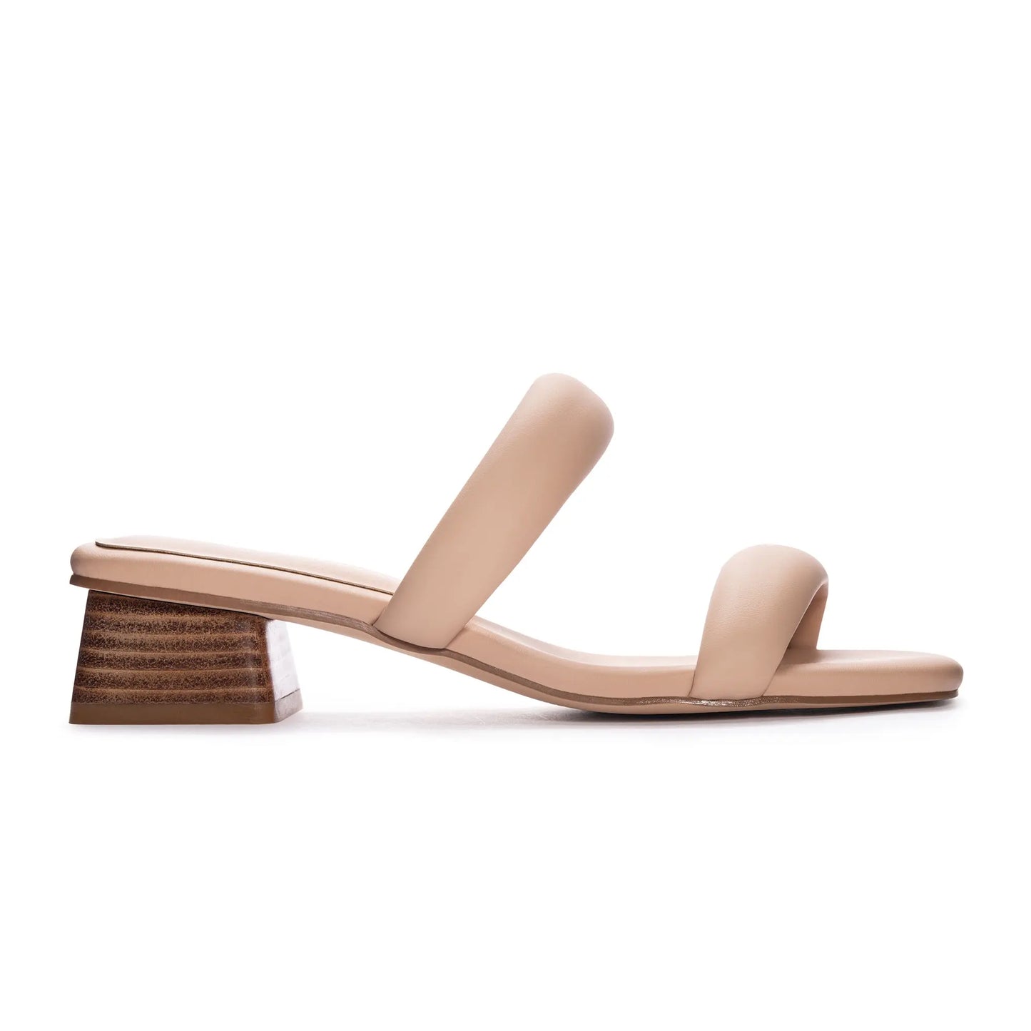 Alistair Block Heel in nude by Chinese Laundry