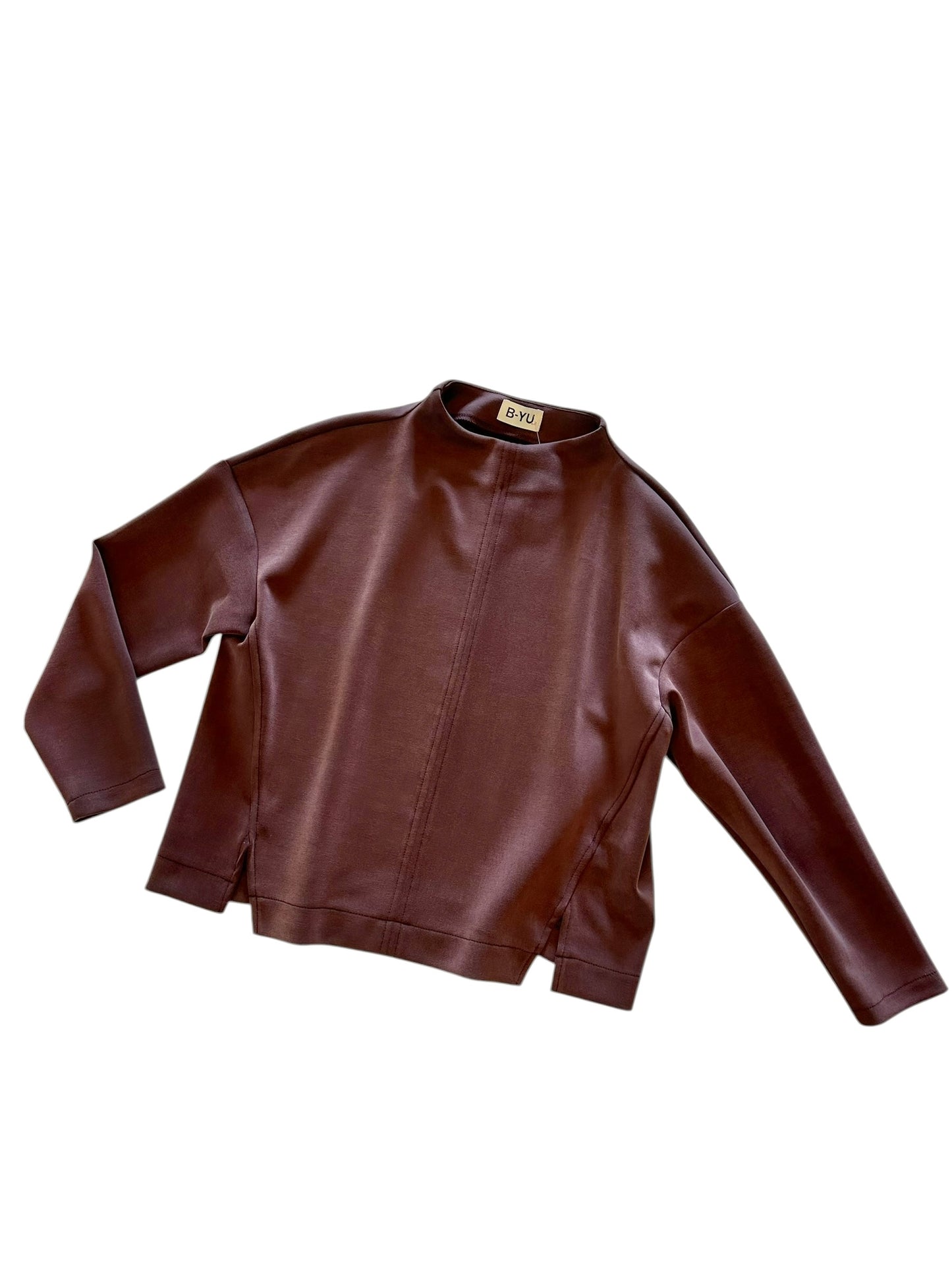 Scuba Pullover in dark brown by B-YU