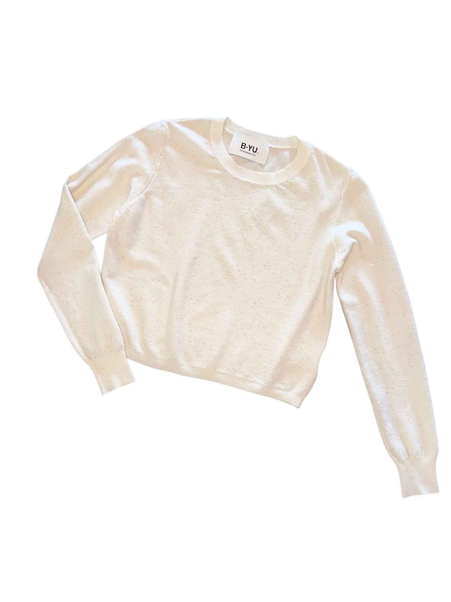 Sparkle Sweater in latte by B-YU