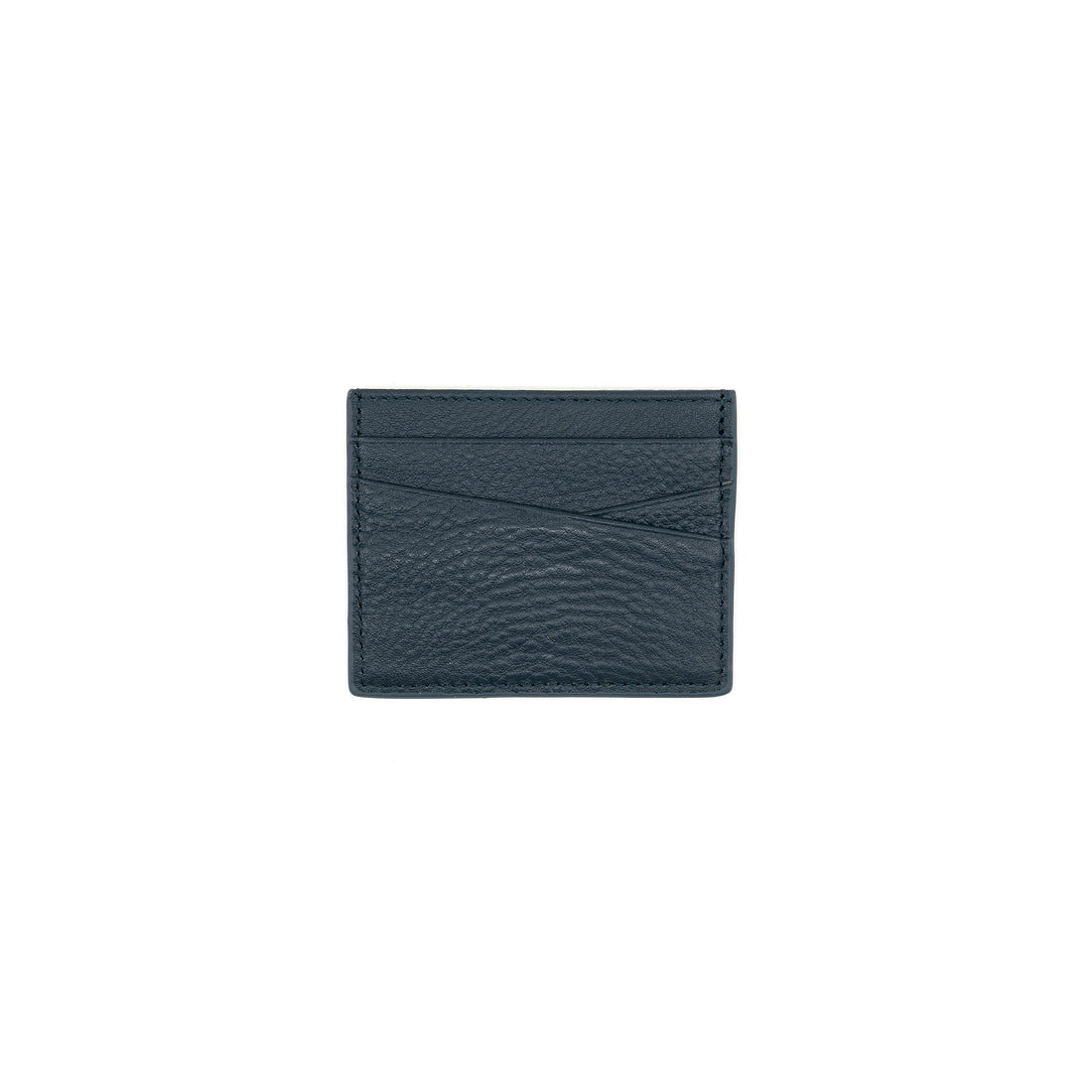 Slim Leather Wallet in navy by BC Bags