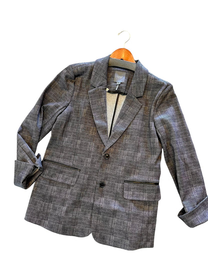 Everest Ponte Blazer in charcoal glen plaid by Lysse
