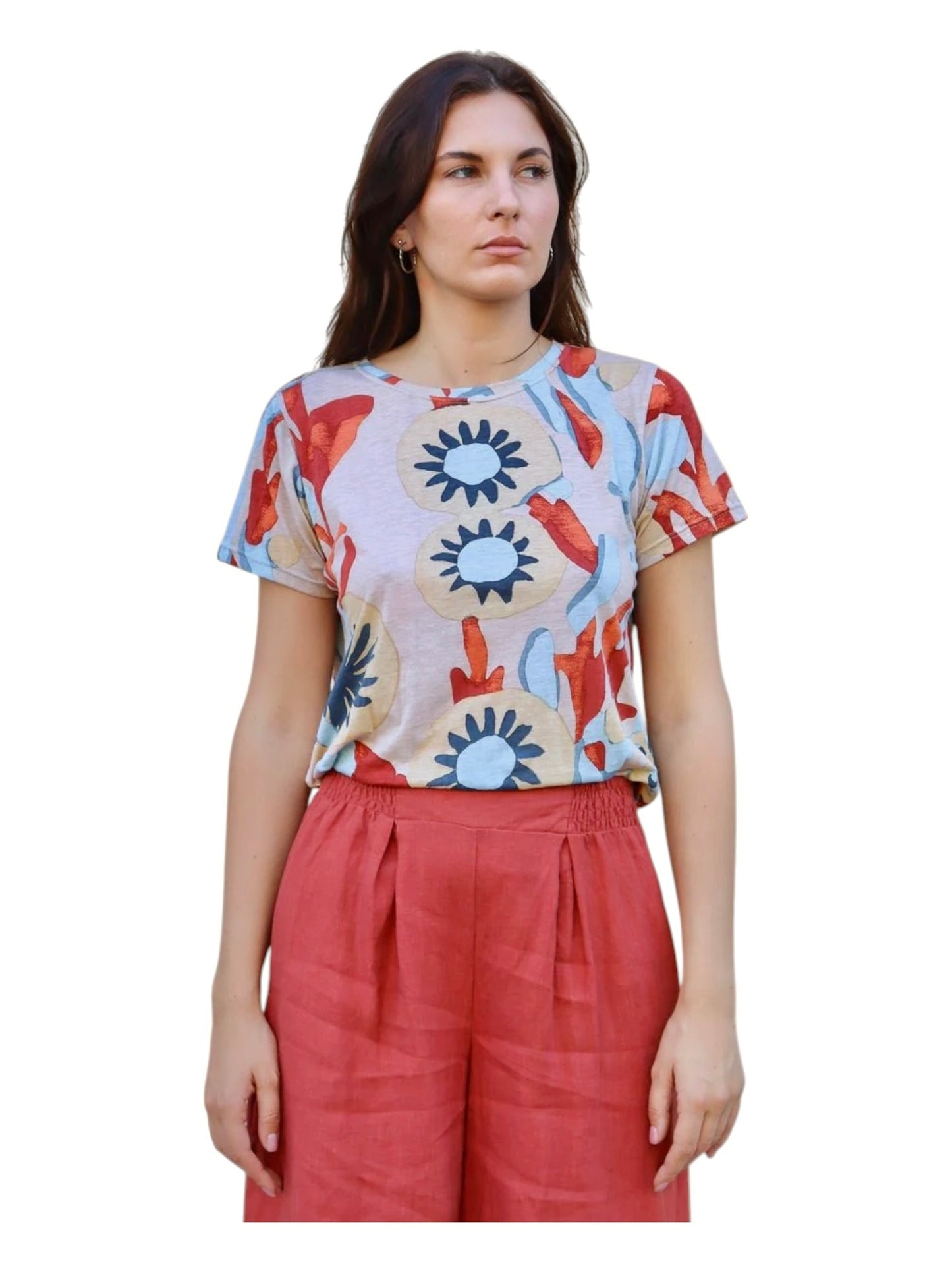 Mika Tee in cream velora by Bel Kazan