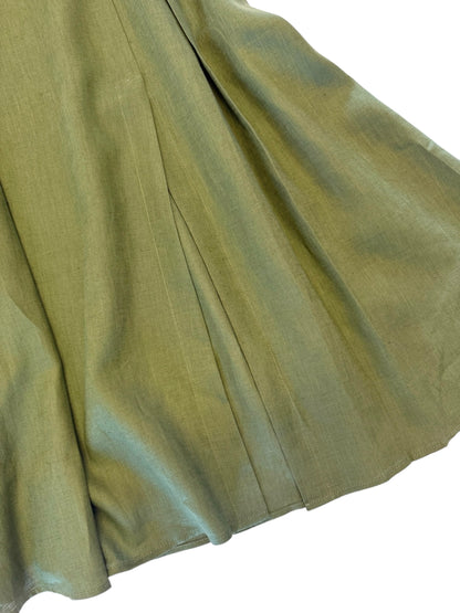 Burnice Linen Skirt in khaki by Exquise