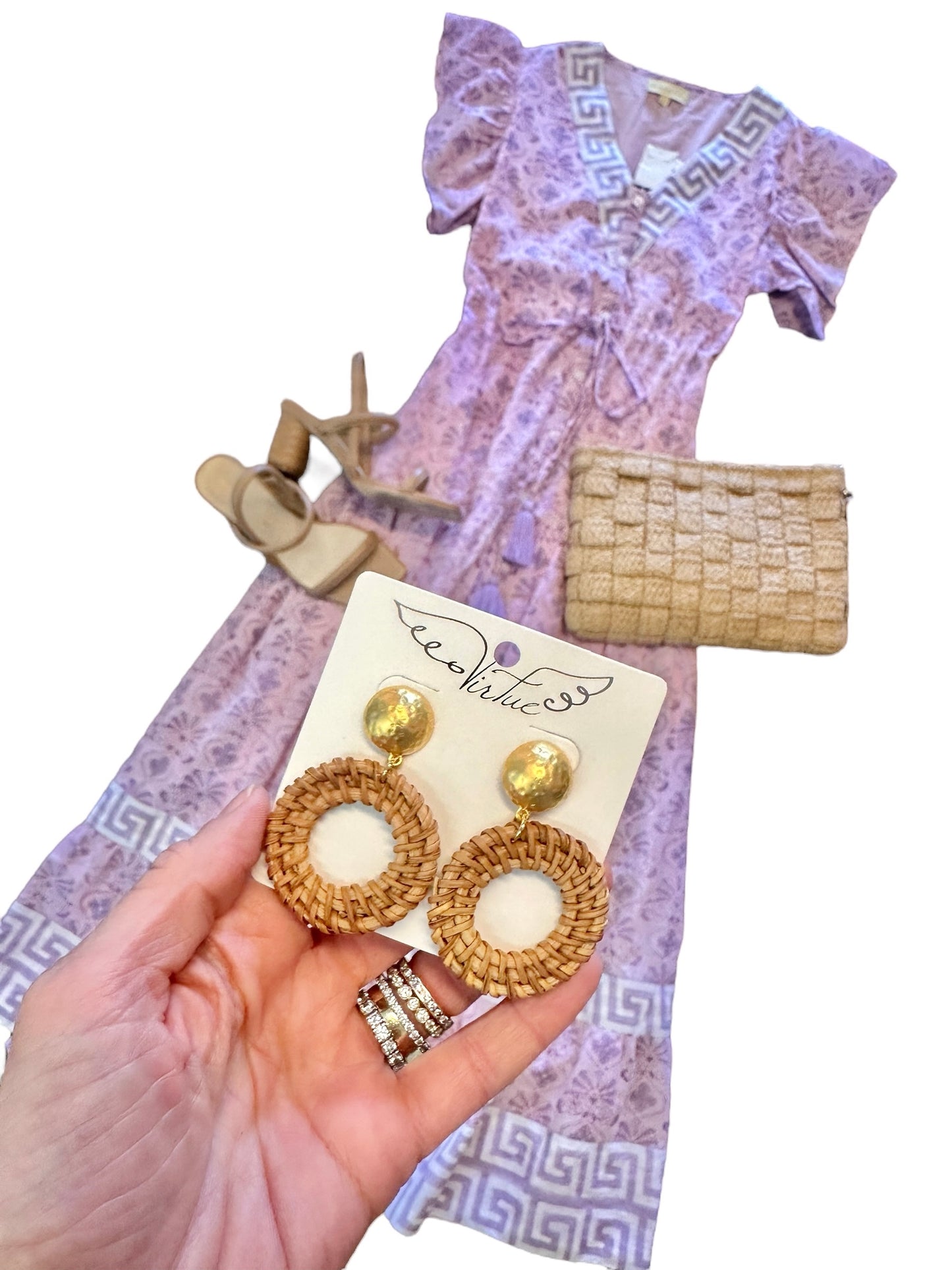 Amalfi Maxi Dress in hellenic lilac by Isla Payal