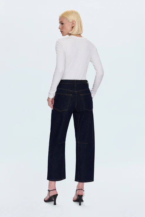 Beau Seamed Crescent Jean in nightfall by Pistola