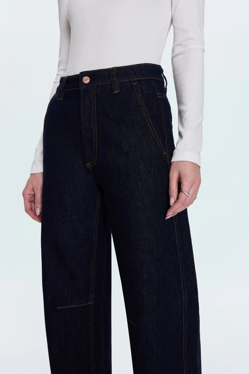 Beau Seamed Crescent Jean in nightfall by Pistola