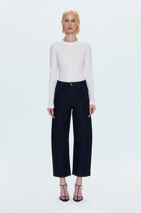 Beau Seamed Crescent Jean in nightfall by Pistola