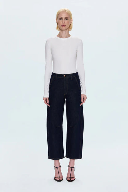 Beau Seamed Crescent Jean in nightfall by Pistola