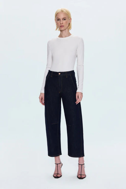 Beau Seamed Crescent Jean in nightfall by Pistola