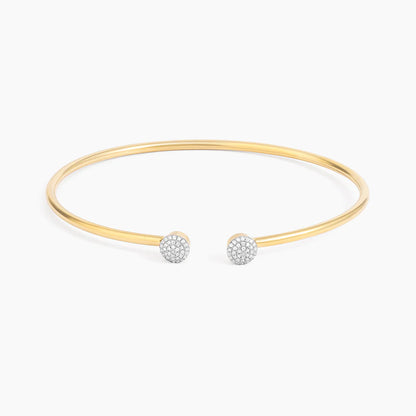 Small Twin Moon Cuff Bracelet in gold by Ella Stein
