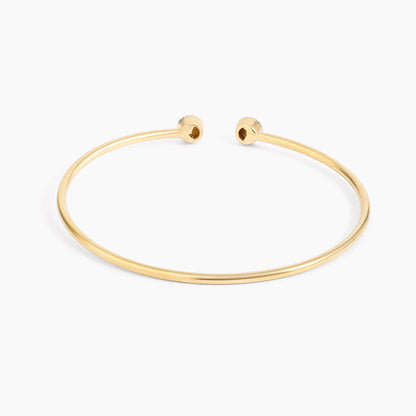 Small Twin Moon Cuff Bracelet in gold by Ella Stein