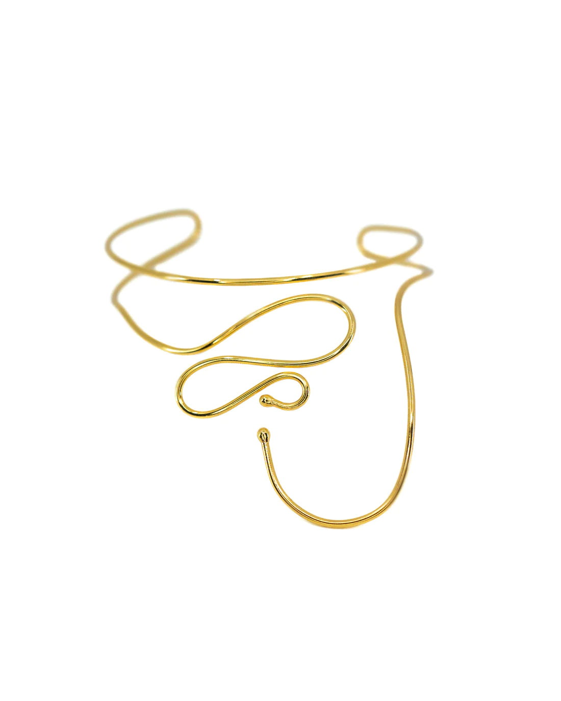 Sauce Choker Necklace in gold by Bamboleira