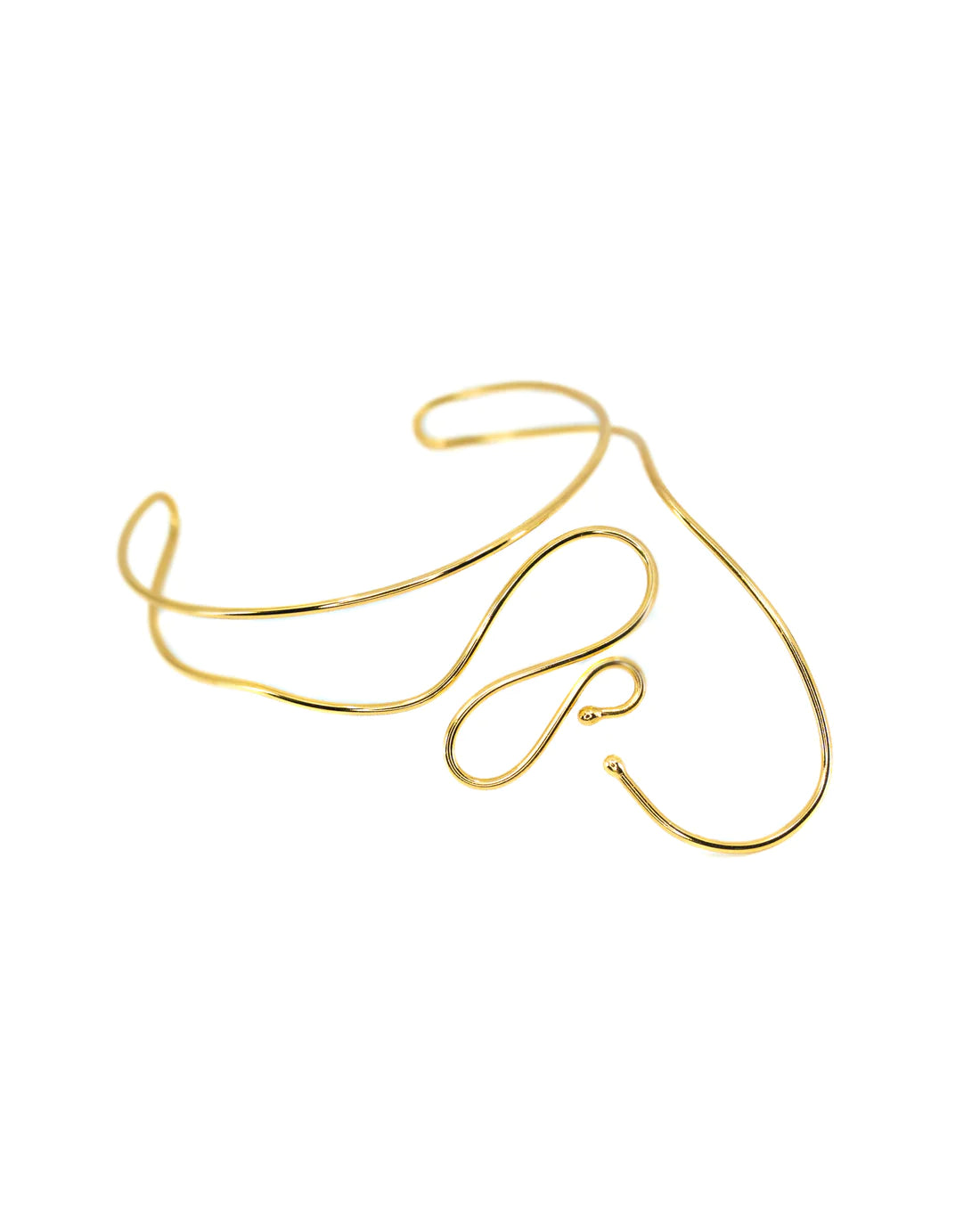 Sauce Choker Necklace in gold by Bamboleira